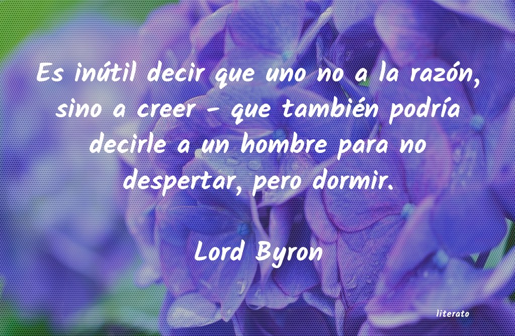 frases de Lord Byron