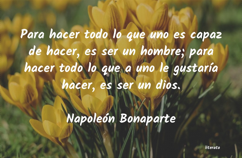 frases de NapoleÃ³n Bonaparte