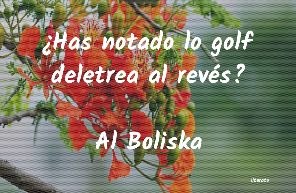 frases de Al Boliska