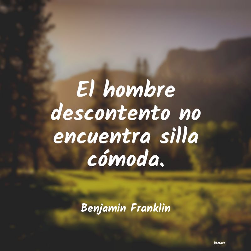 Frases de Benjamin Franklin