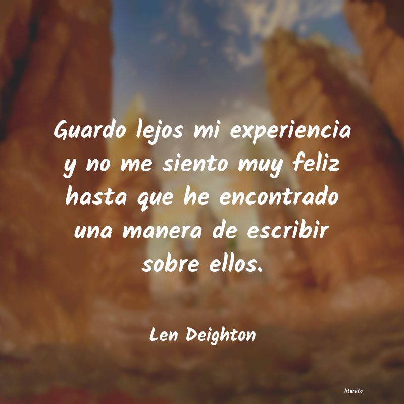 Frases de Len Deighton