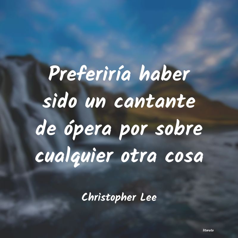 Frases de Christopher Lee