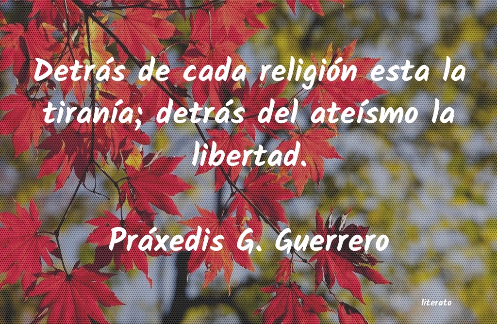 Frases de Práxedis G. Guerrero