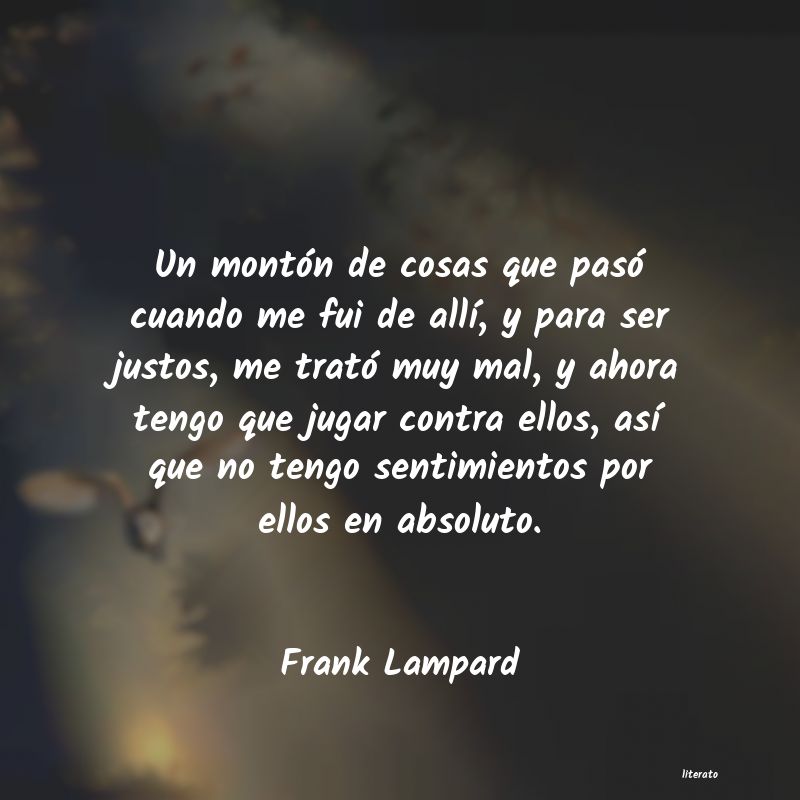 Frases de Frank Lampard