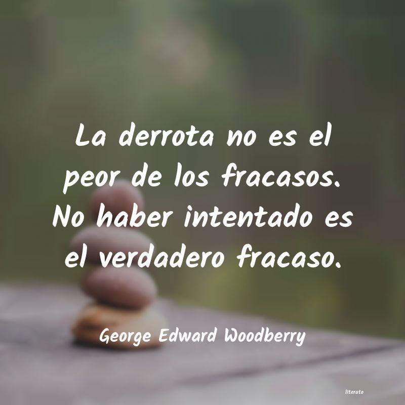 frases de George Edward Woodberry