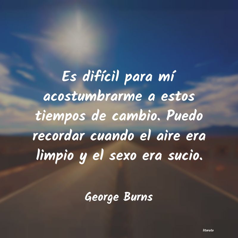 frases de George Burns