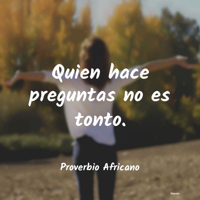 frases de Proverbio Africano