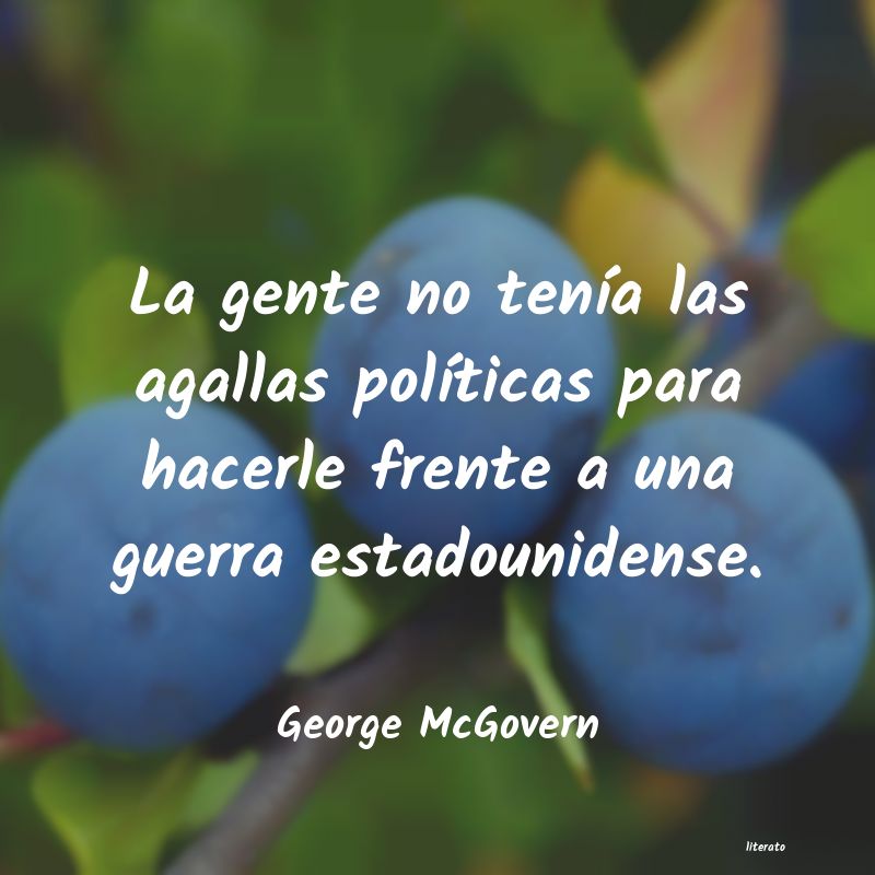 Frases de George McGovern