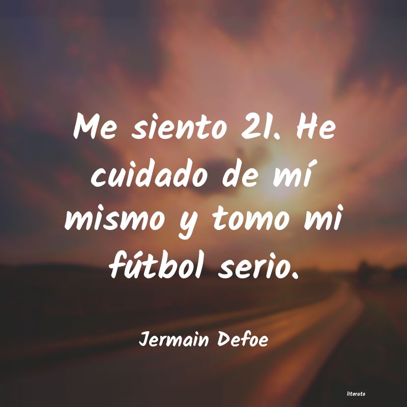 frases de Jermain Defoe