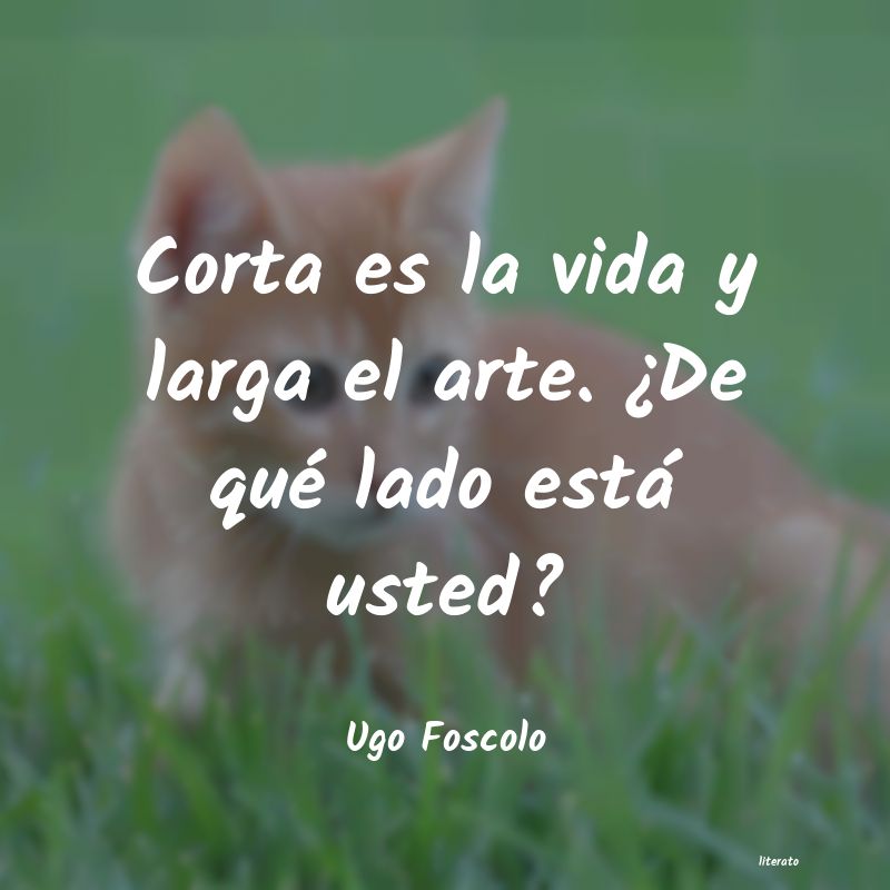 frases de Ugo Foscolo
