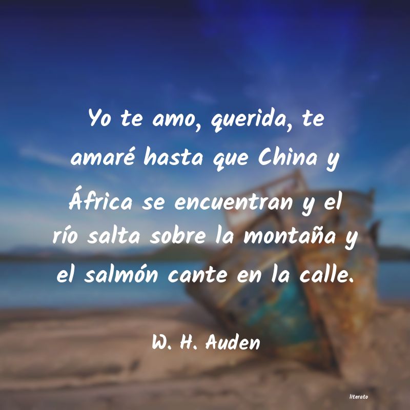frases de W. H. Auden