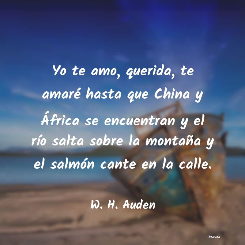 Frases de W. H. Auden