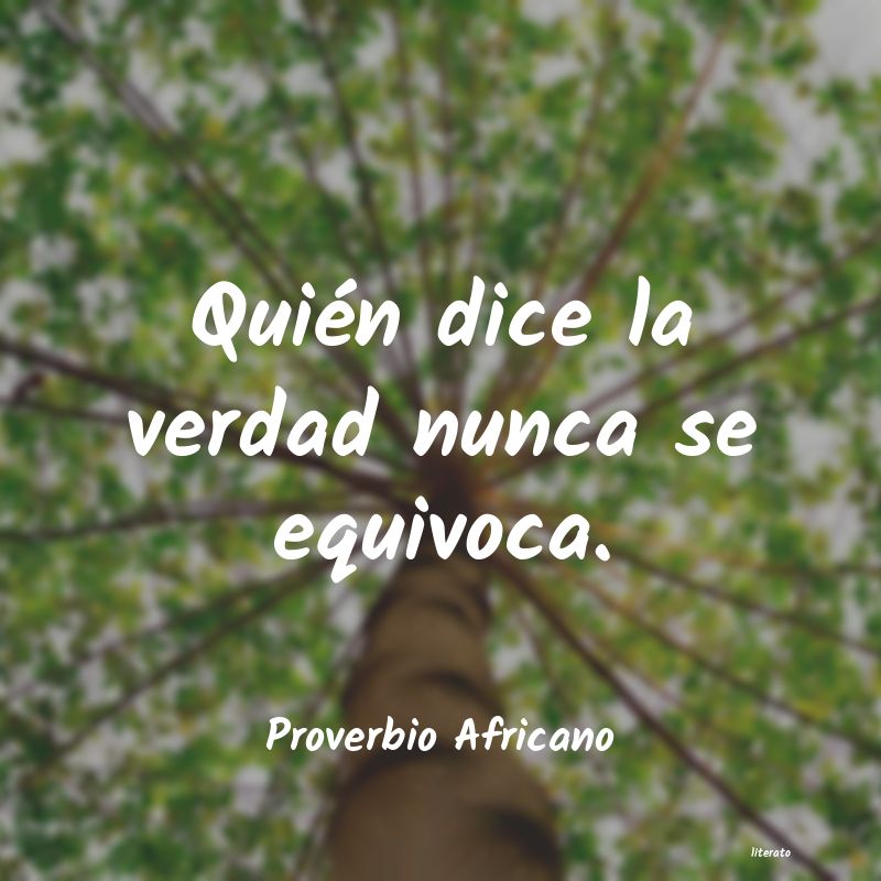 frases de Proverbio Africano
