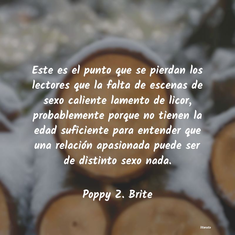 frases de Poppy Z. Brite