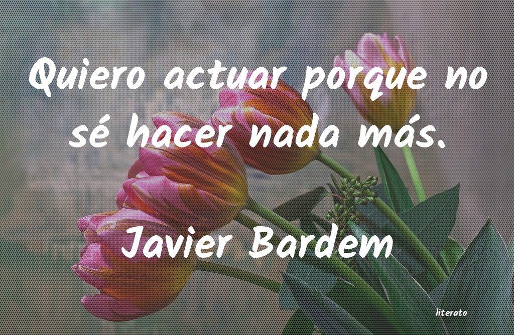 Frases de Javier Bardem