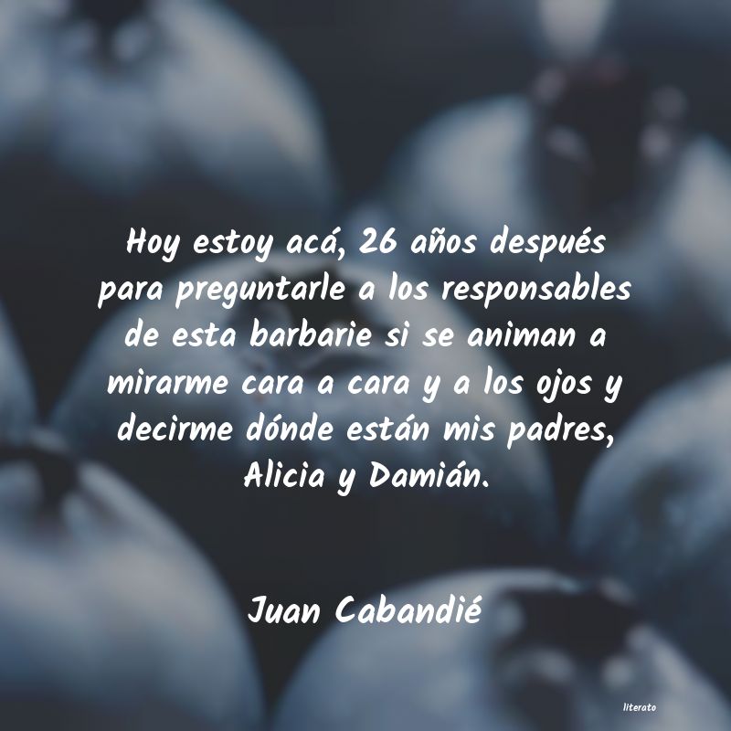 Frases de Juan Cabandié
