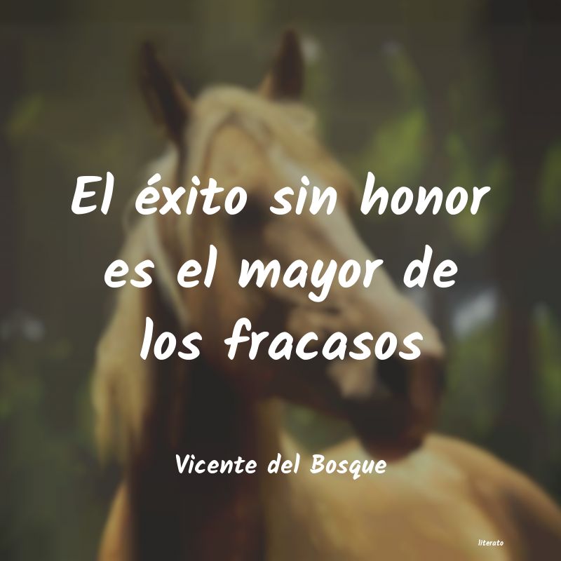 Frases de Vicente del Bosque