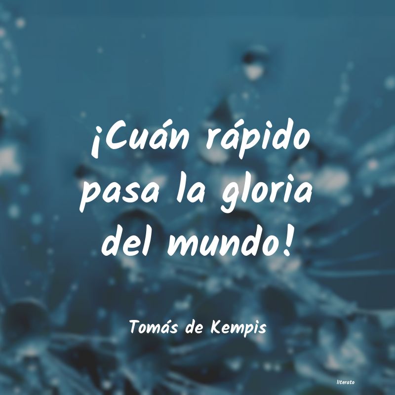 Frases de Tomás de Kempis