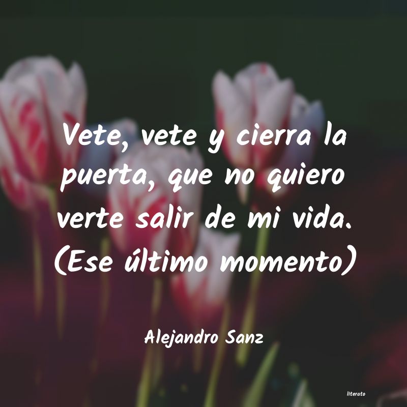 Frases de Alejandro Sanz