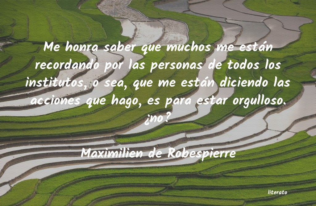 frases de Maximilien de Robespierre