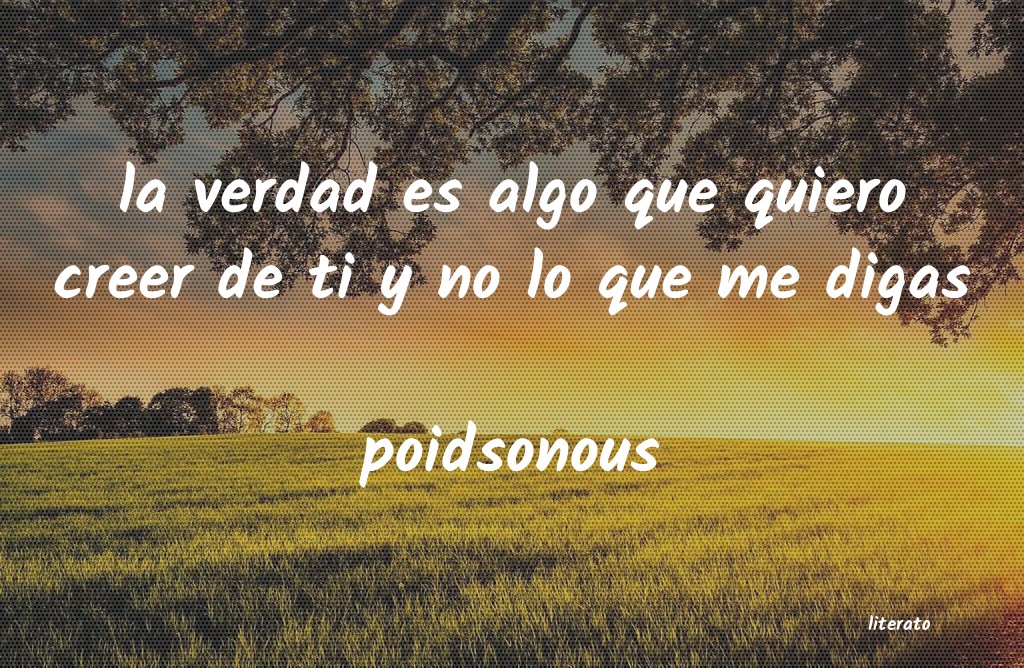 frases de poidsonous
