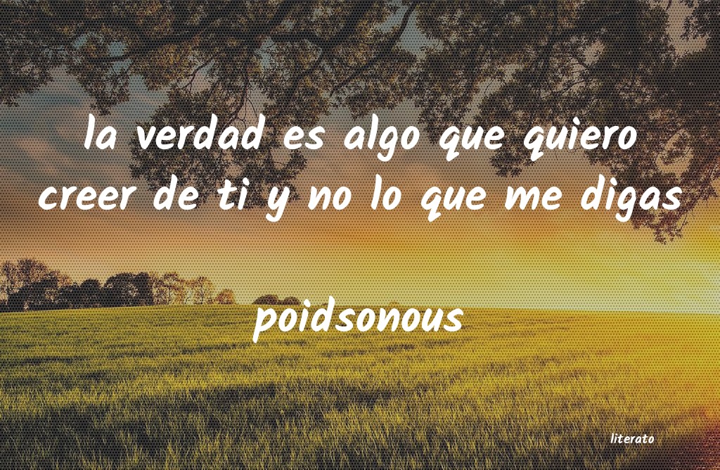 Frases de poidsonous