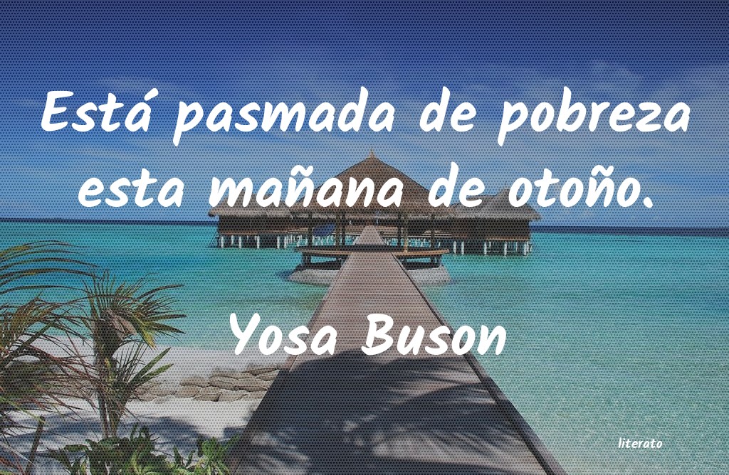 frases de Yosa Buson