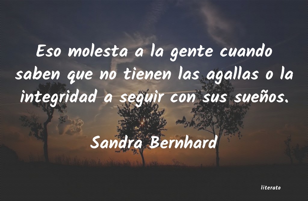 Frases de Sandra Bernhard