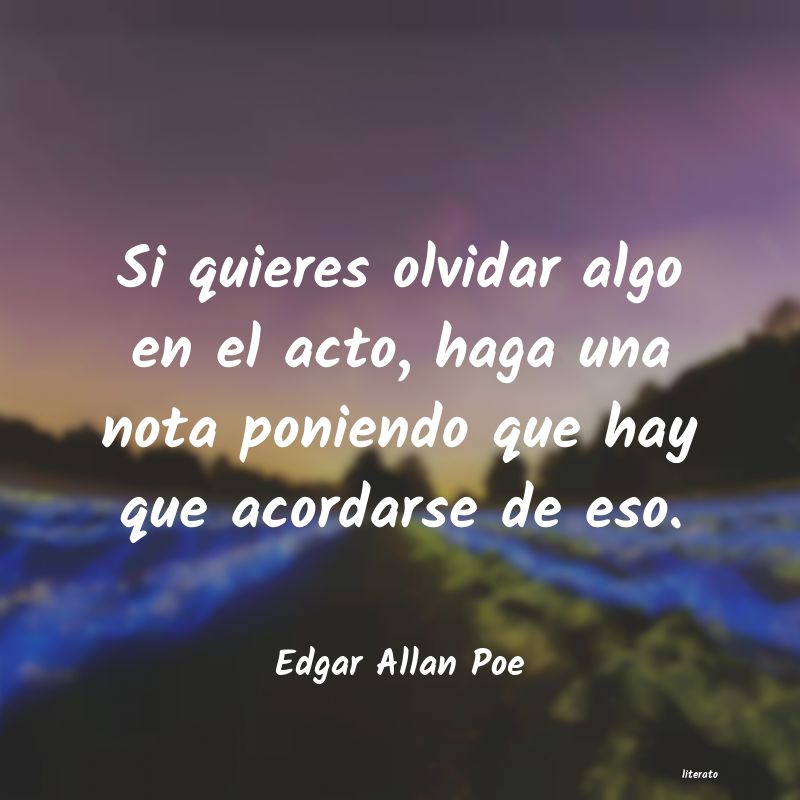 Frases de Edgar Allan Poe