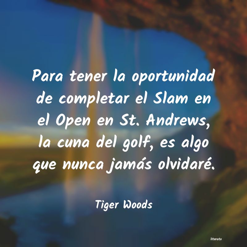 frases de Tiger Woods
