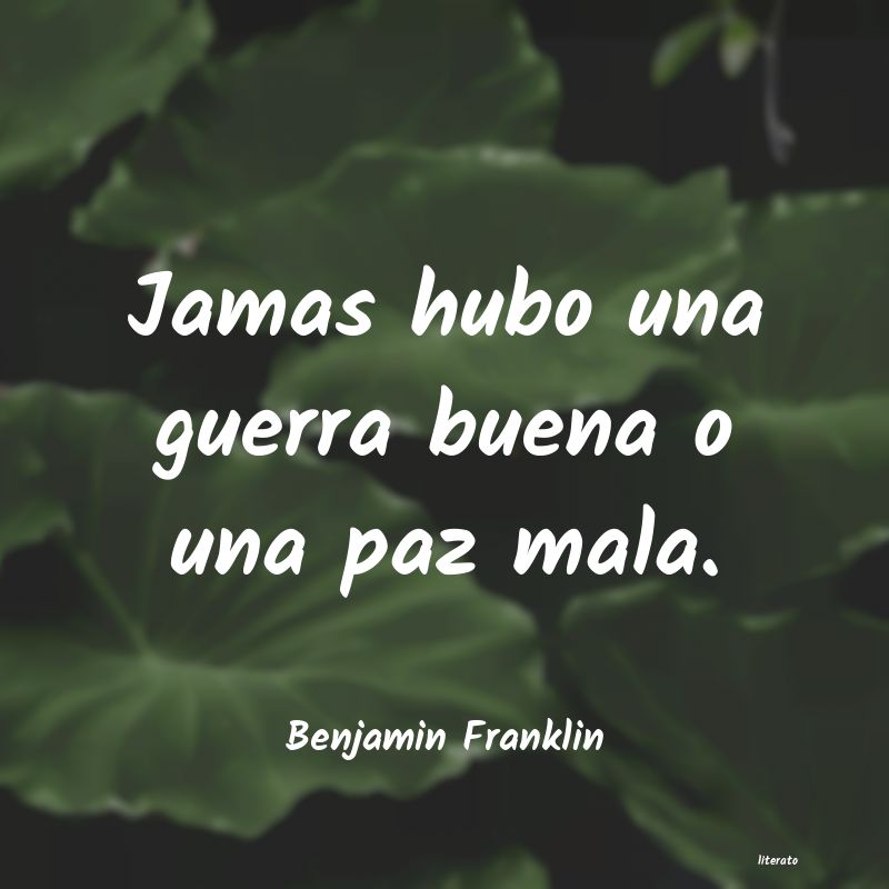 Frases de Benjamin Franklin