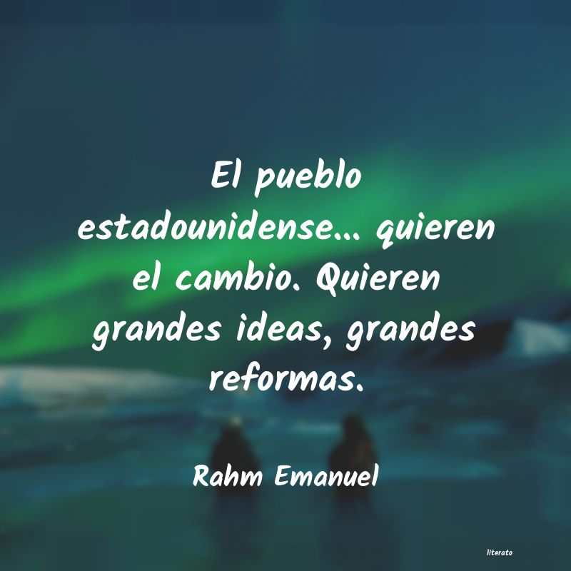 frases de Rahm Emanuel