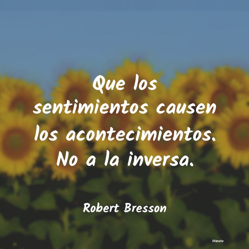 frases de Robert Bresson