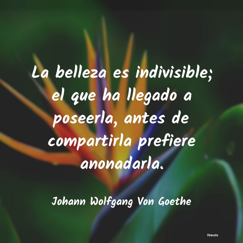 frases de Johann Wolfgang Von Goethe