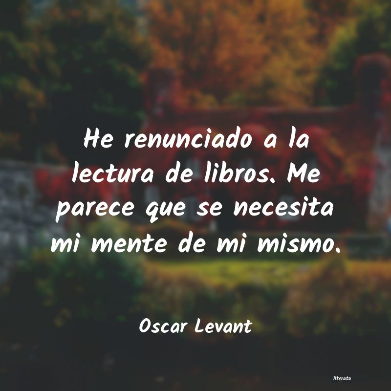 Frases de Oscar Levant