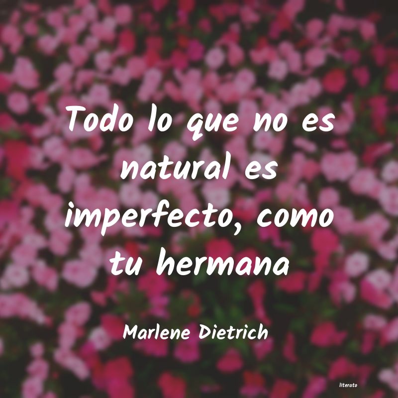 Frases de Marlene Dietrich