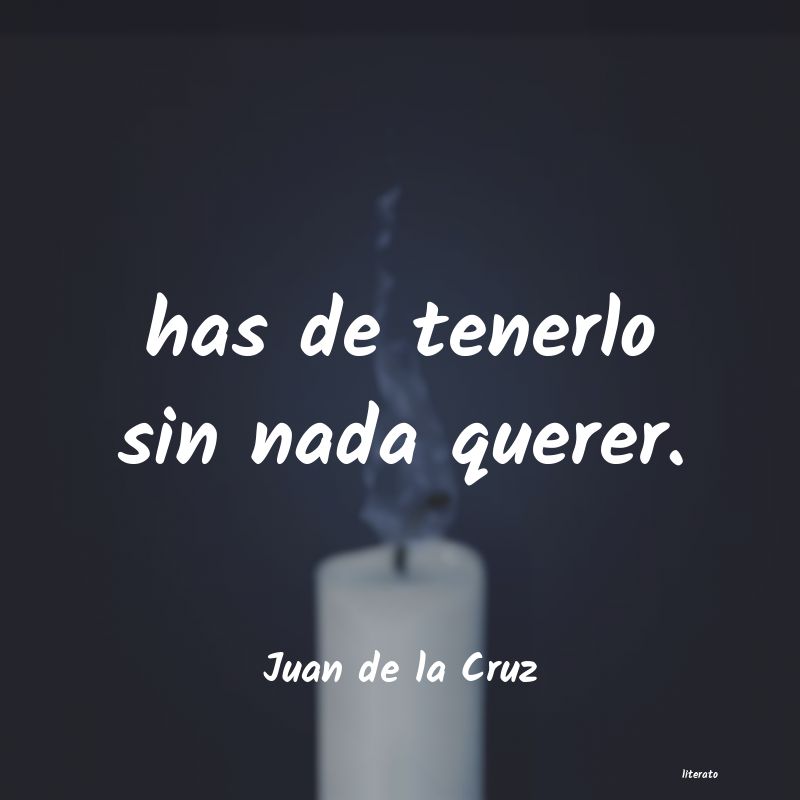 Frases de Juan de la Cruz