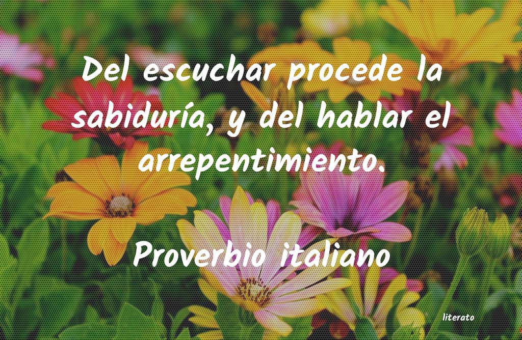 Frases de Proverbio italiano