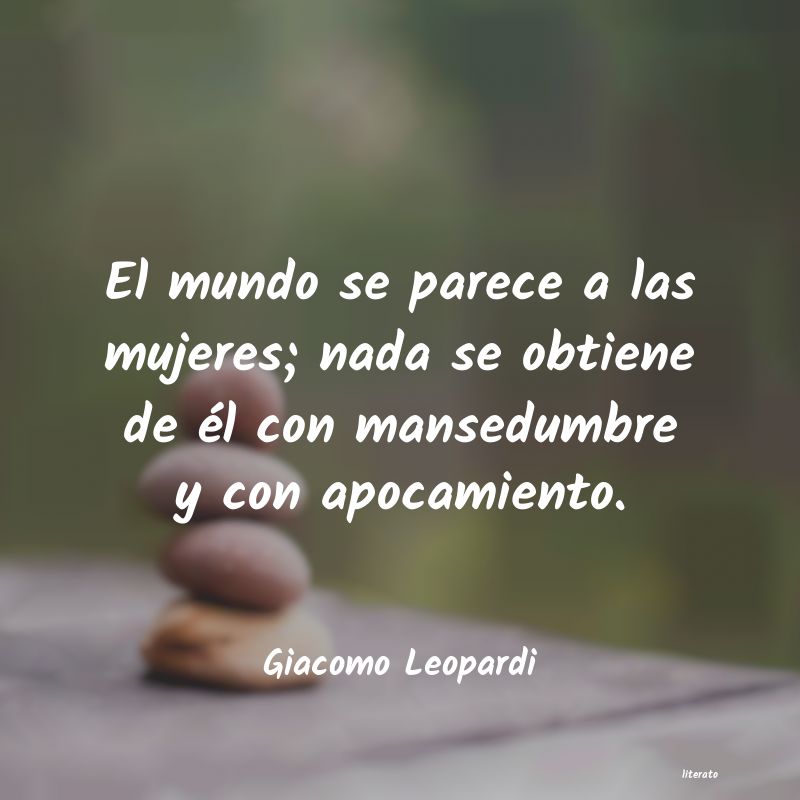 Frases de Giacomo Leopardi