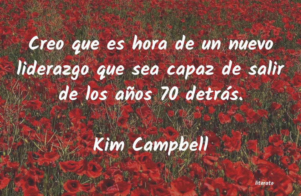 frases de Kim Campbell
