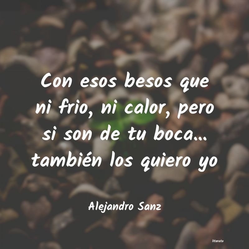 Frases de Alejandro Sanz