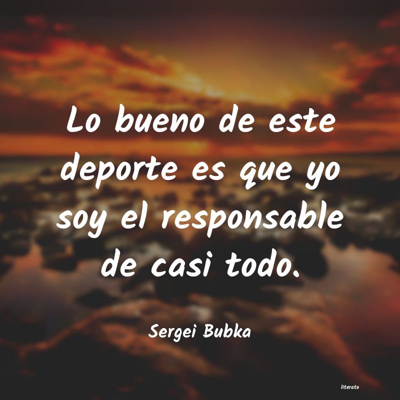 frases de Sergei Bubka