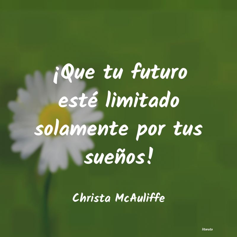 frases de Christa McAuliffe