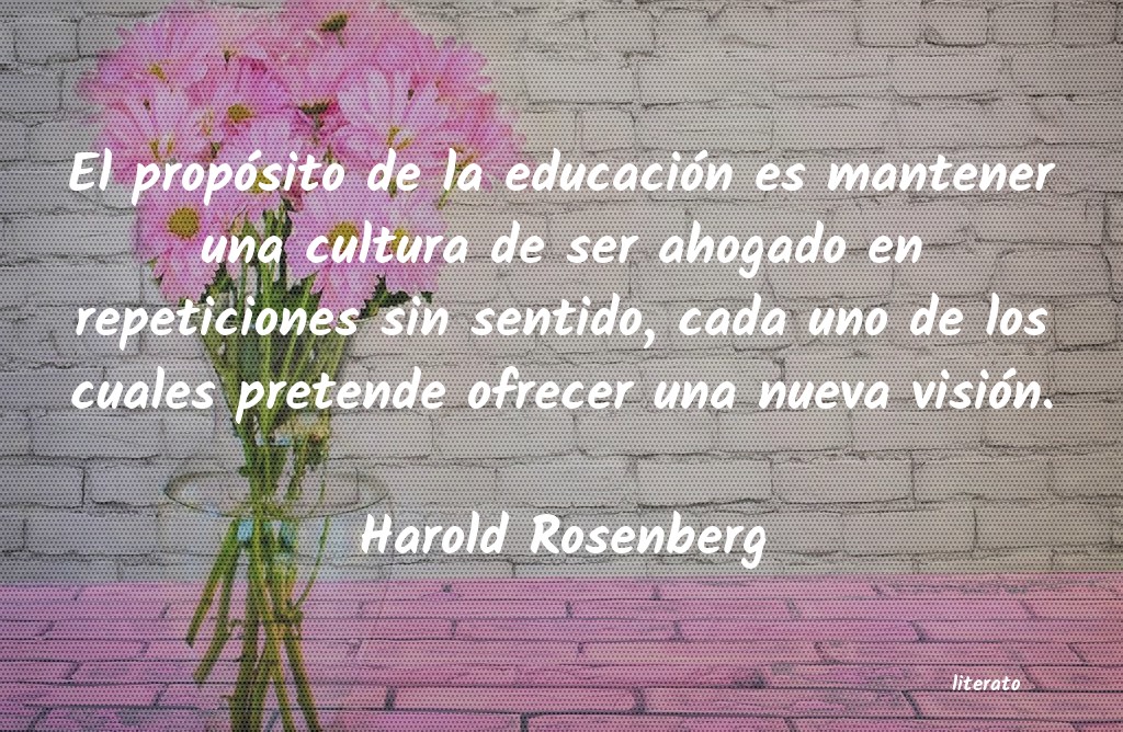 frases de Harold Rosenberg