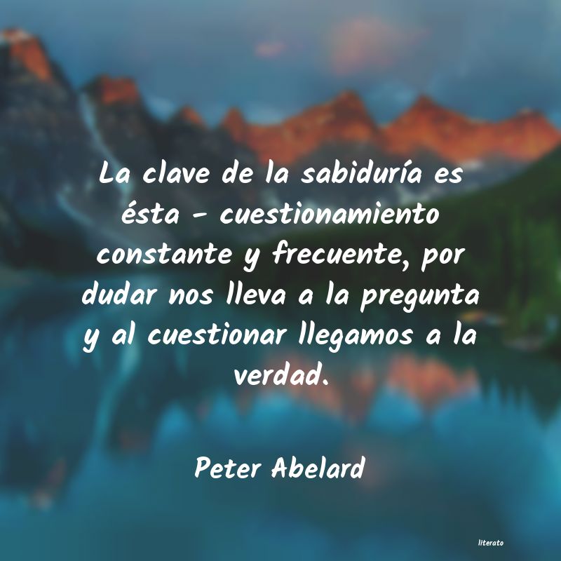 Frases de Peter Abelard