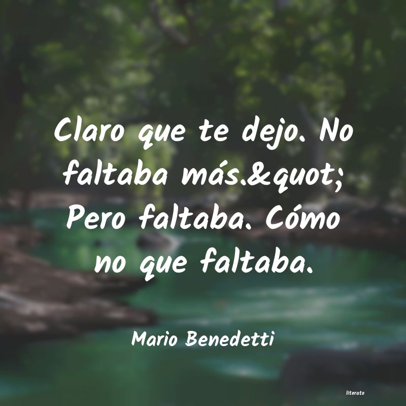 frases de Mario Benedetti