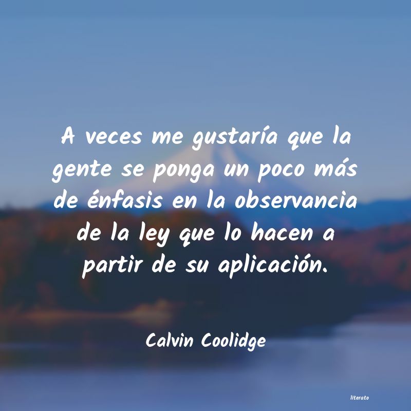 Frases de Calvin Coolidge