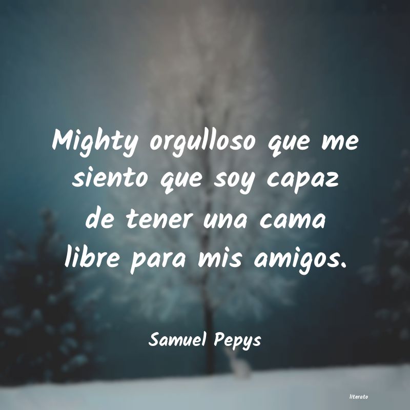 frases de Samuel Pepys
