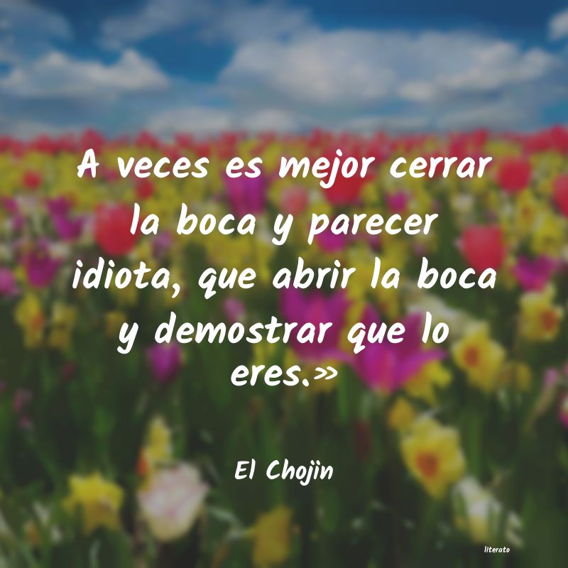 Frases de El Chojin