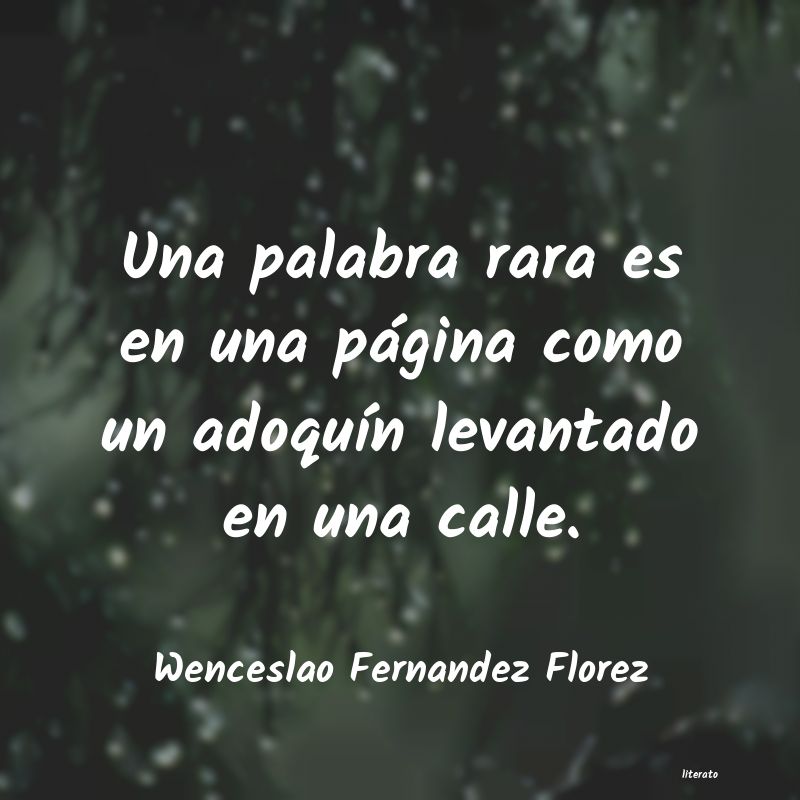 frases de Wenceslao Fernandez Florez